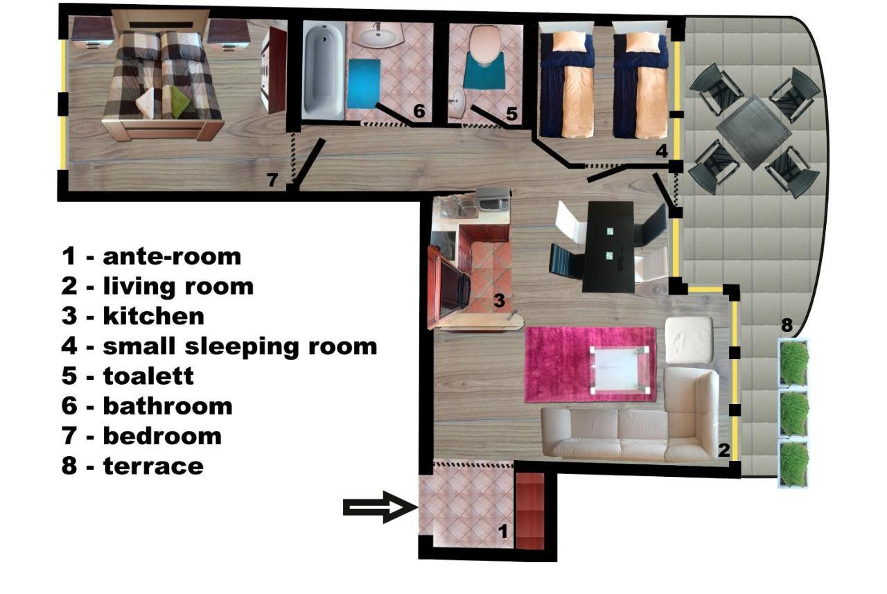 Merry&car - Huge Balcony + Living + 2br Appartement *